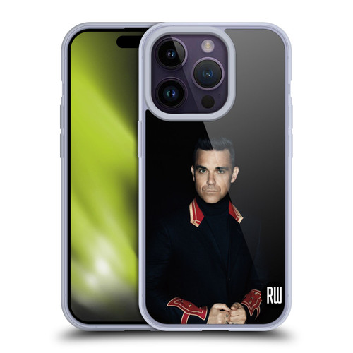 Robbie Williams Calendar Portrait Soft Gel Case for Apple iPhone 14 Pro