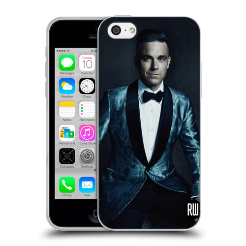 Robbie Williams Calendar Dark Background Soft Gel Case for Apple iPhone 5c