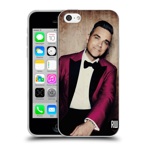 Robbie Williams Calendar Magenta Tux Soft Gel Case for Apple iPhone 5c