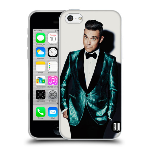 Robbie Williams Calendar White Background Soft Gel Case for Apple iPhone 5c