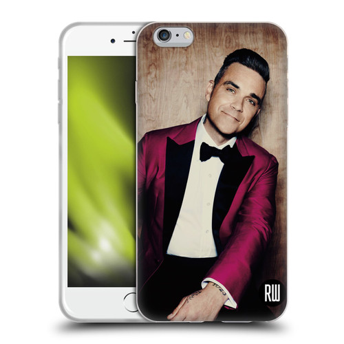 Robbie Williams Calendar Magenta Tux Soft Gel Case for Apple iPhone 6 Plus / iPhone 6s Plus