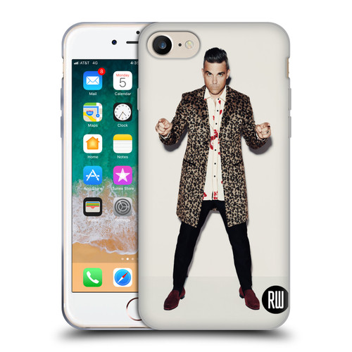 Robbie Williams Calendar Animal Print Coat Soft Gel Case for Apple iPhone 7 / 8 / SE 2020 & 2022