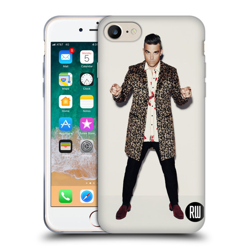 Robbie Williams Calendar Animal Print Coat Soft Gel Case for Apple iPhone 7 / 8 / SE 2020 & 2022