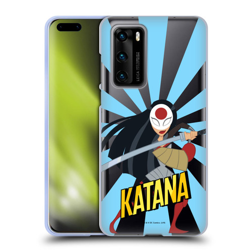 DC Super Hero Girls Characters Katana Soft Gel Case for Huawei P40 5G