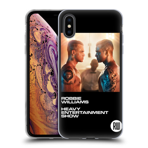 Robbie Williams Calendar The Heavy Entertainment Show Soft Gel Case for Apple iPhone XS Max