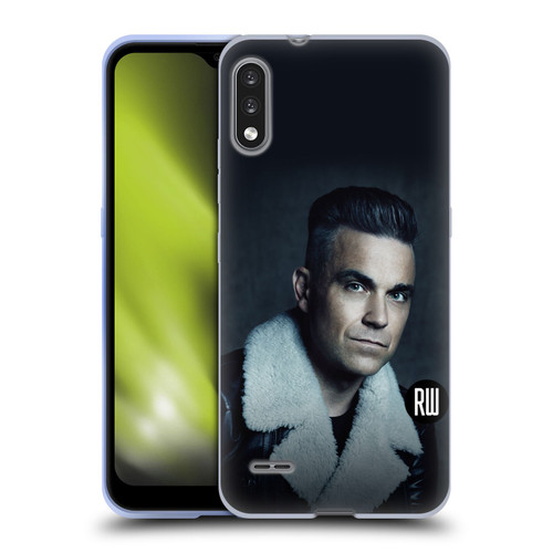 Robbie Williams Calendar Leather Jacket Soft Gel Case for LG K22