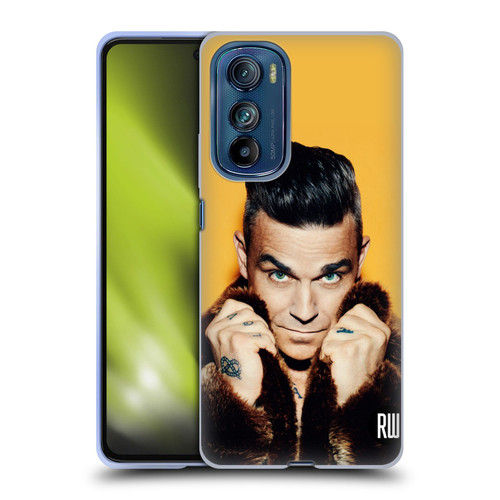 Robbie Williams Calendar Fur Coat Soft Gel Case for Motorola Edge 30