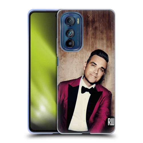 Robbie Williams Calendar Magenta Tux Soft Gel Case for Motorola Edge 30
