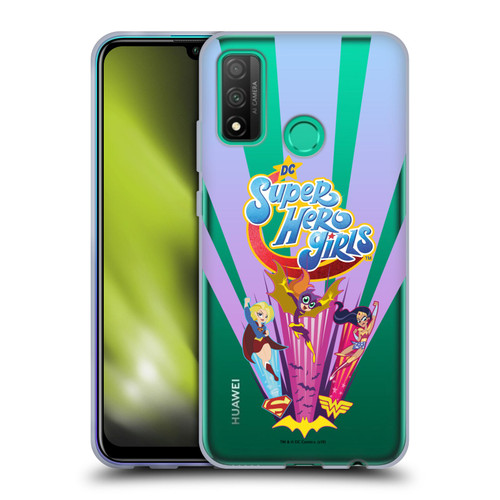 DC Super Hero Girls Characters Composed Art 1 Soft Gel Case for Huawei P Smart (2020)