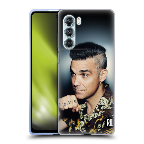 Robbie Williams Calendar Love Tattoo Soft Gel Case for Motorola Edge S30 / Moto G200 5G