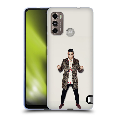 Robbie Williams Calendar Animal Print Coat Soft Gel Case for Motorola Moto G60 / Moto G40 Fusion