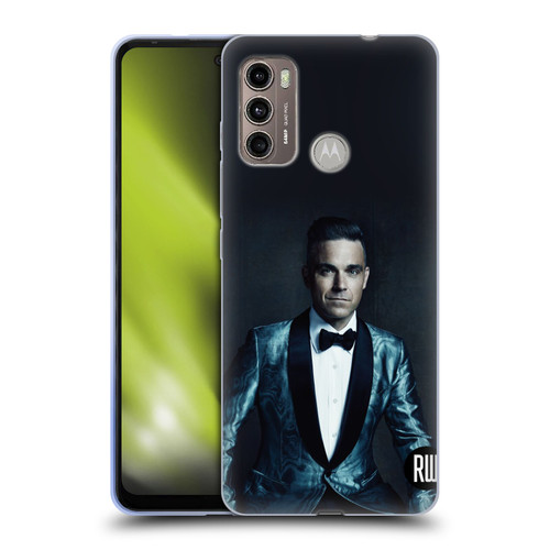 Robbie Williams Calendar Dark Background Soft Gel Case for Motorola Moto G60 / Moto G40 Fusion