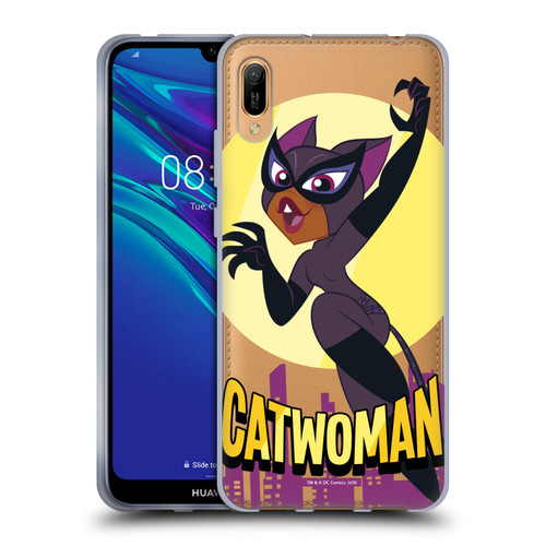 DC Super Hero Girls Characters Catwoman Soft Gel Case for Huawei Y6 Pro (2019)