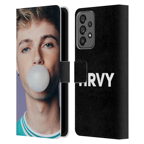 HRVY Graphics Calendar 2 Leather Book Wallet Case Cover For Samsung Galaxy A73 5G (2022)