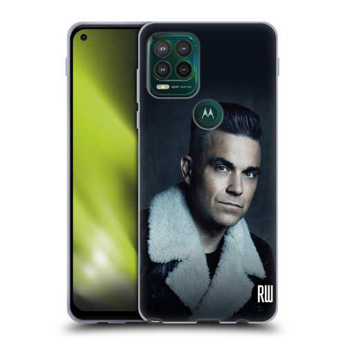 Robbie Williams Calendar Leather Jacket Soft Gel Case for Motorola Moto G Stylus 5G 2021