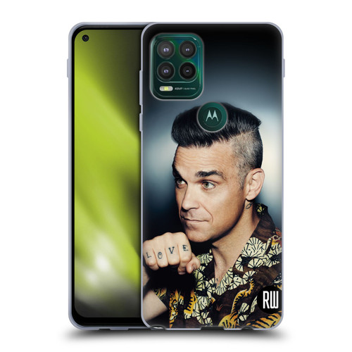 Robbie Williams Calendar Love Tattoo Soft Gel Case for Motorola Moto G Stylus 5G 2021