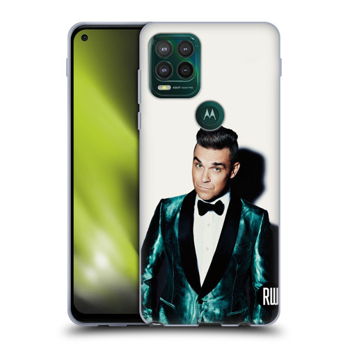 Robbie Williams Calendar White Background Soft Gel Case for Motorola Moto G Stylus 5G 2021