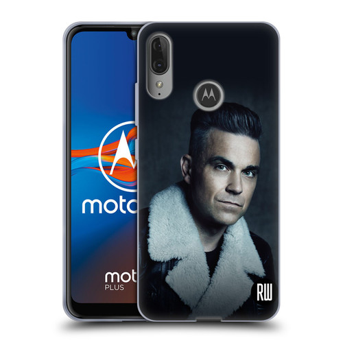 Robbie Williams Calendar Leather Jacket Soft Gel Case for Motorola Moto E6 Plus