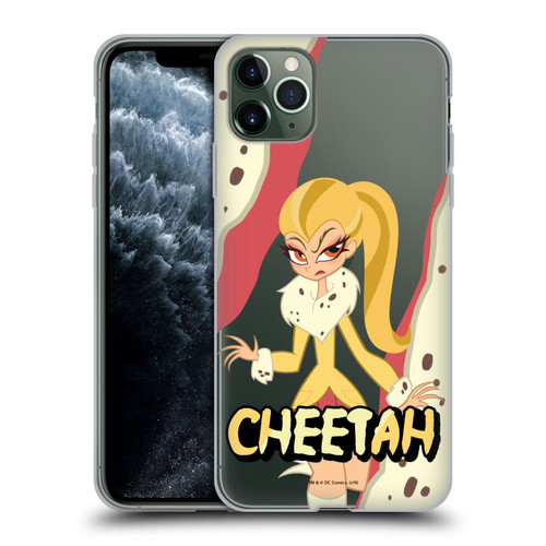 DC Super Hero Girls Characters Cheetah Soft Gel Case for Apple iPhone 11 Pro Max