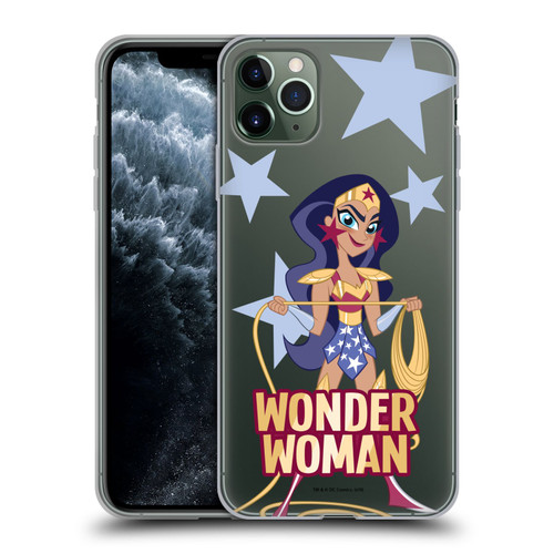 DC Super Hero Girls Characters Wonder Woman Soft Gel Case for Apple iPhone 11 Pro Max