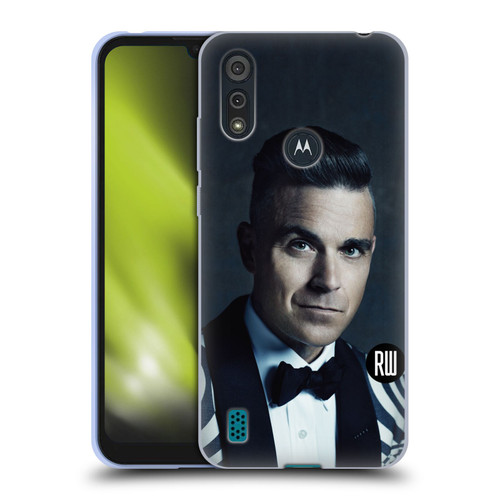 Robbie Williams Calendar Printed Tux Soft Gel Case for Motorola Moto E6s (2020)