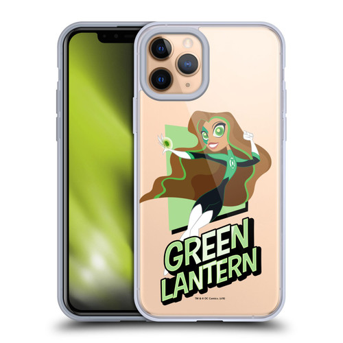 DC Super Hero Girls Characters Green Lantern Soft Gel Case for Apple iPhone 11 Pro
