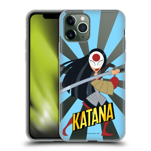 DC Super Hero Girls Characters Katana Soft Gel Case for Apple iPhone 11 Pro
