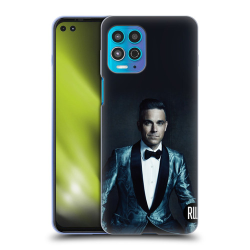 Robbie Williams Calendar Dark Background Soft Gel Case for Motorola Moto G100