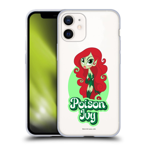 DC Super Hero Girls Characters Poison Ivy Soft Gel Case for Apple iPhone 12 Mini