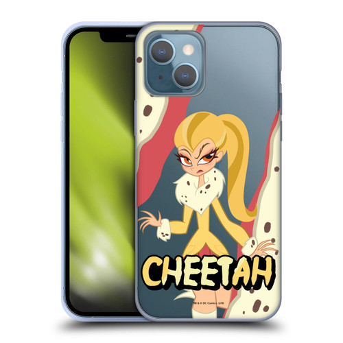 DC Super Hero Girls Characters Cheetah Soft Gel Case for Apple iPhone 13