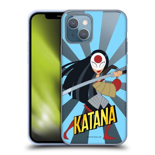 DC Super Hero Girls Characters Katana Soft Gel Case for Apple iPhone 13