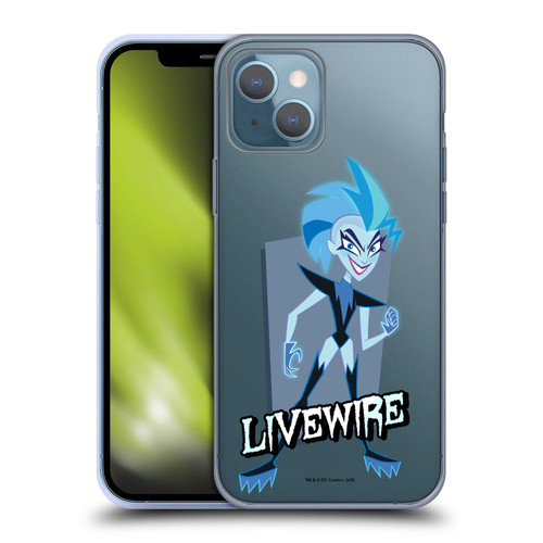 DC Super Hero Girls Characters Livewire Soft Gel Case for Apple iPhone 13