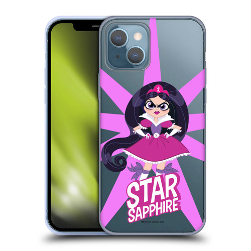 DC Super Hero Girls Characters Star Sapphire Soft Gel Case for Apple iPhone 13