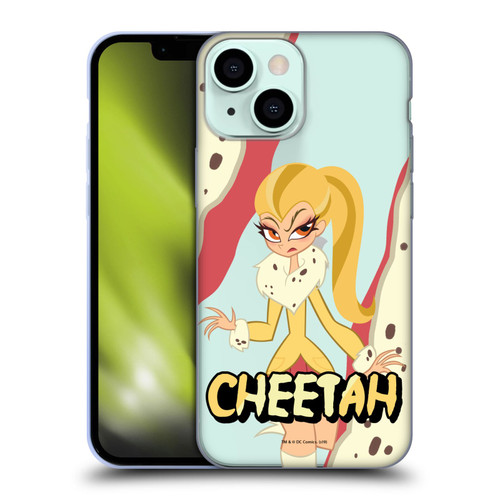 DC Super Hero Girls Characters Cheetah Soft Gel Case for Apple iPhone 13 Mini