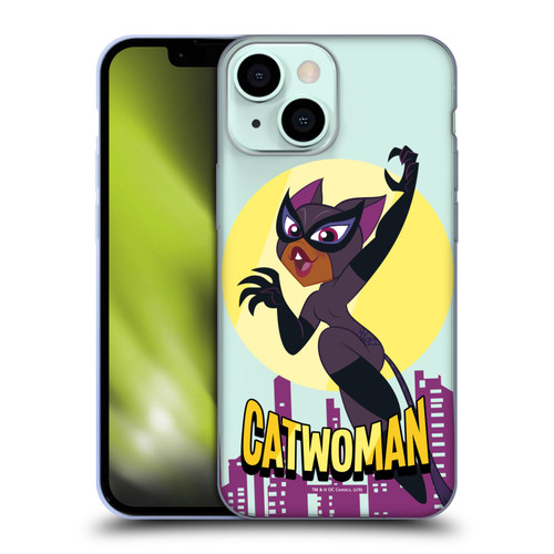 DC Super Hero Girls Characters Catwoman Soft Gel Case for Apple iPhone 13 Mini