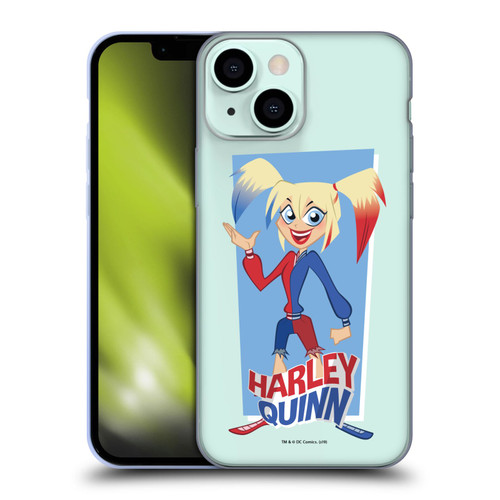 DC Super Hero Girls Characters Harley Quinn Soft Gel Case for Apple iPhone 13 Mini