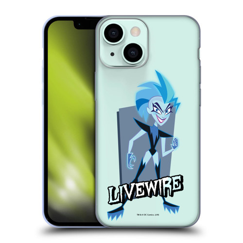 DC Super Hero Girls Characters Livewire Soft Gel Case for Apple iPhone 13 Mini
