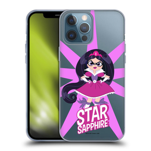 DC Super Hero Girls Characters Star Sapphire Soft Gel Case for Apple iPhone 13 Pro Max
