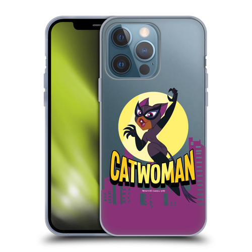 DC Super Hero Girls Characters Catwoman Soft Gel Case for Apple iPhone 13 Pro