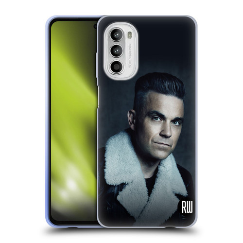 Robbie Williams Calendar Leather Jacket Soft Gel Case for Motorola Moto G52