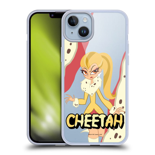 DC Super Hero Girls Characters Cheetah Soft Gel Case for Apple iPhone 14 Plus