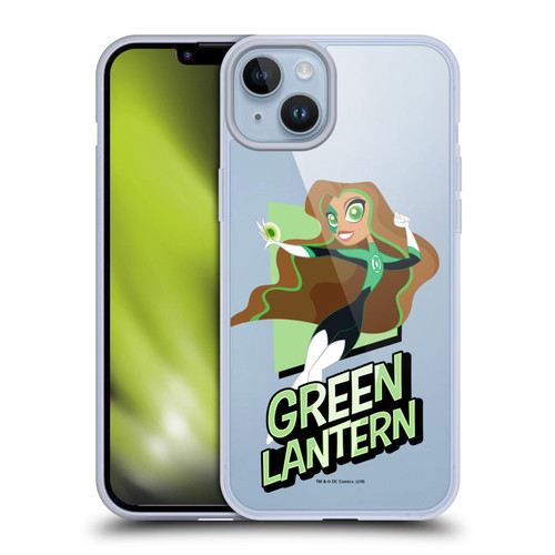 DC Super Hero Girls Characters Green Lantern Soft Gel Case for Apple iPhone 14 Plus