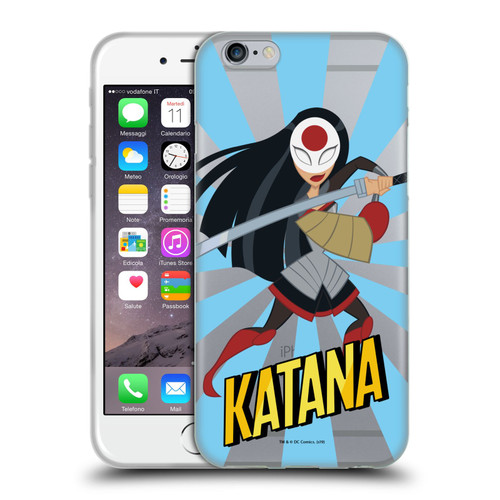 DC Super Hero Girls Characters Katana Soft Gel Case for Apple iPhone 6 / iPhone 6s