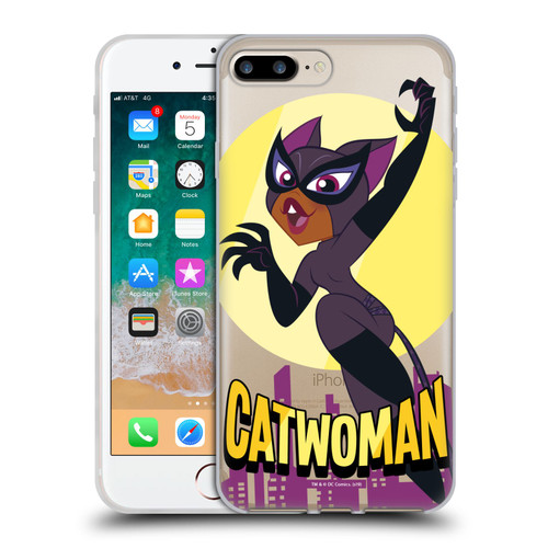 DC Super Hero Girls Characters Catwoman Soft Gel Case for Apple iPhone 7 Plus / iPhone 8 Plus