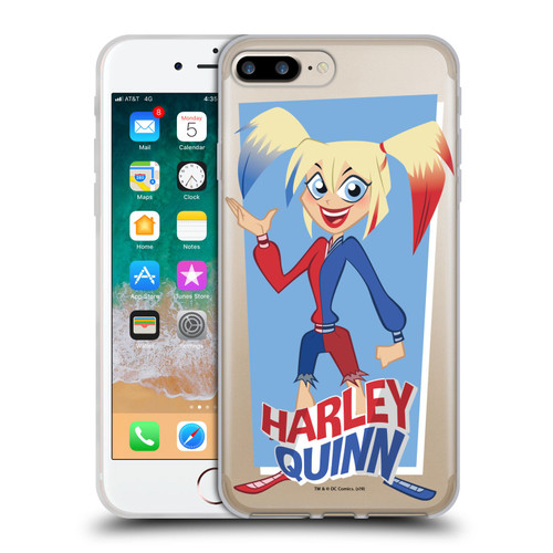 DC Super Hero Girls Characters Harley Quinn Soft Gel Case for Apple iPhone 7 Plus / iPhone 8 Plus