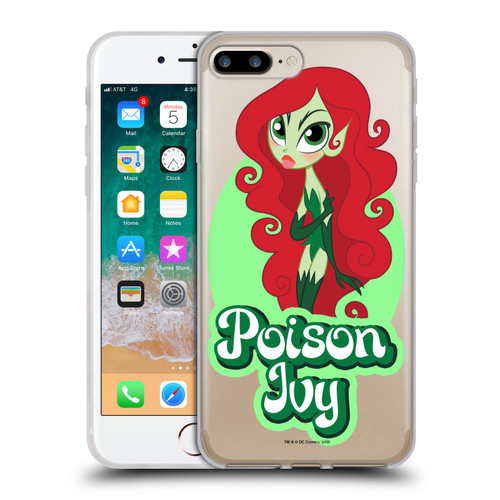 DC Super Hero Girls Characters Poison Ivy Soft Gel Case for Apple iPhone 7 Plus / iPhone 8 Plus