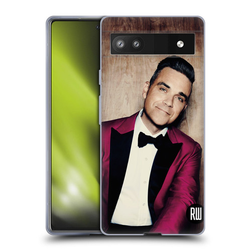 Robbie Williams Calendar Magenta Tux Soft Gel Case for Google Pixel 6a