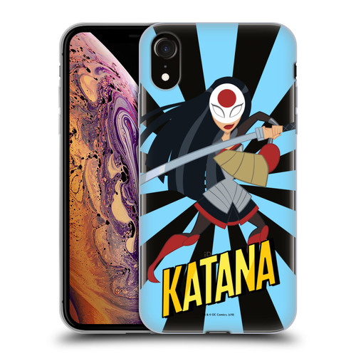 DC Super Hero Girls Characters Katana Soft Gel Case for Apple iPhone XR