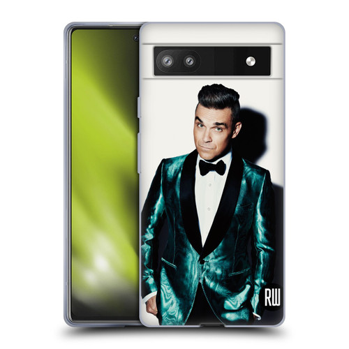 Robbie Williams Calendar White Background Soft Gel Case for Google Pixel 6a