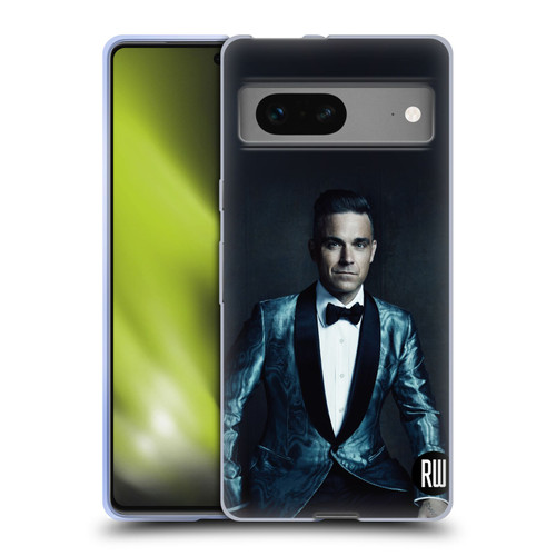 Robbie Williams Calendar Dark Background Soft Gel Case for Google Pixel 7